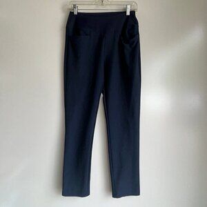 PUMA Navy Blue Pull-On Cropped Golf Pants Women's Small ~ EUC